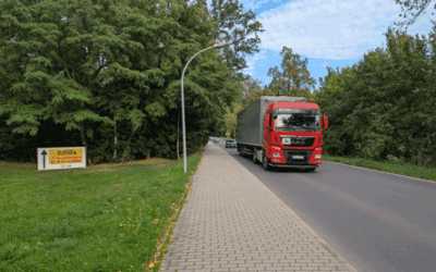 B1: Den Schwerlastverkehr durchs Dorf treiben?